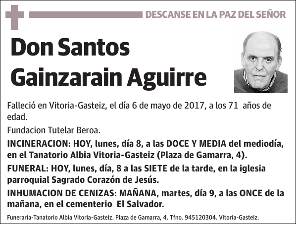 Santos Gainzarain Aguirre