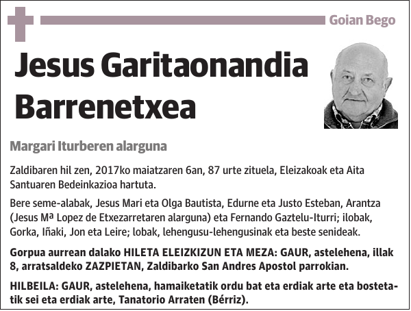 Jesus Garitaonandia Barrenetxea