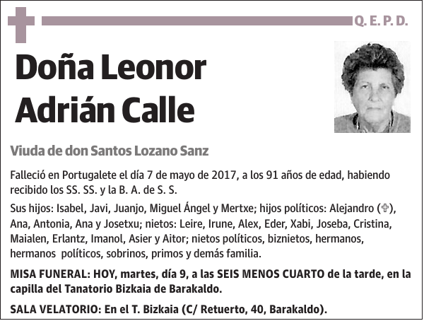 Leonor Adrián Calle