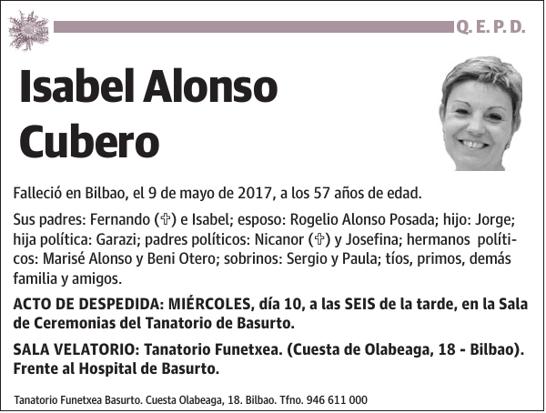 Isabel Alonso Cubero