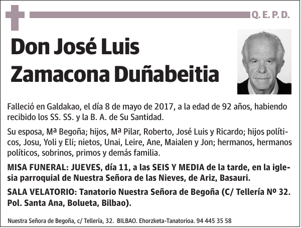 José Luis Zamacona Duñabeitia