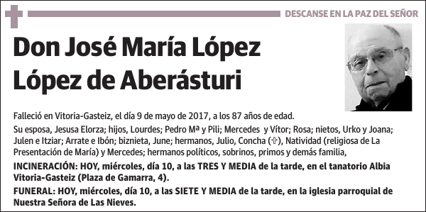 José María López López de Aberásturi