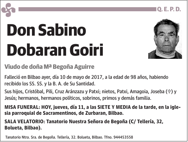 Sabino Dobaran Goiri