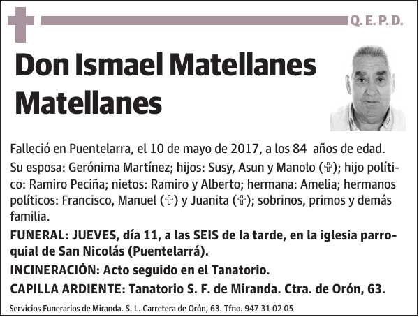 Ismael Matellanes Matellanes