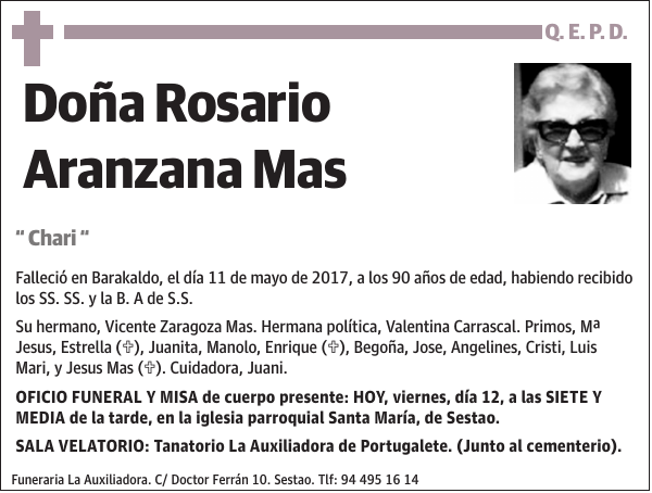 Rosario Aranzana Mas