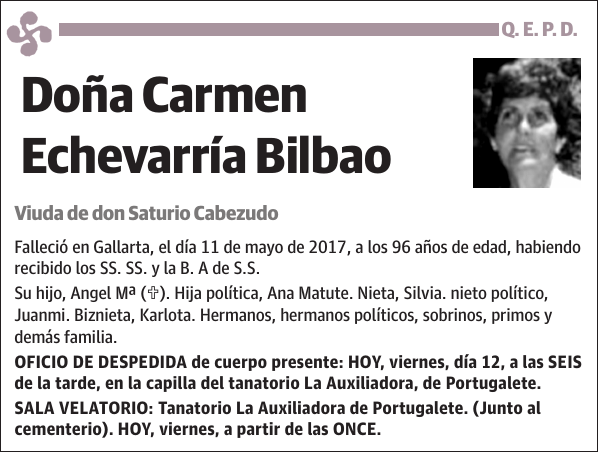 Carmen Echevarría Bilbao