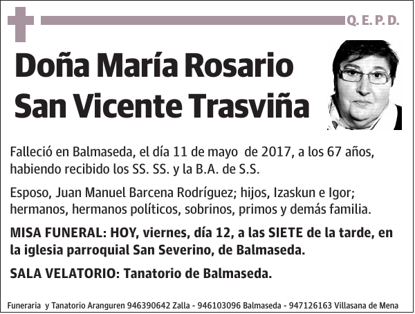 María Rosario San Vicente Trasviña