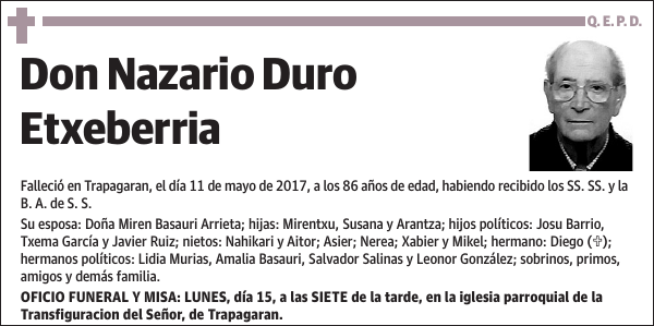 Nazario Duro Etxeberria