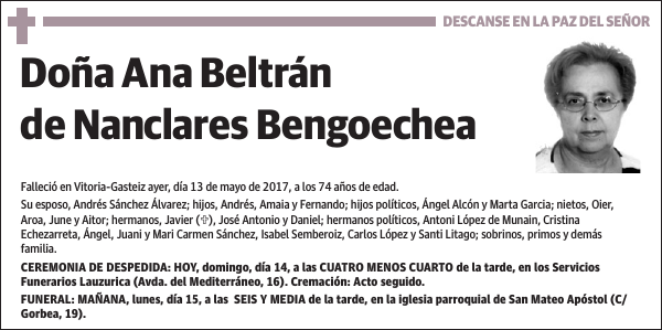 Ana Beltrán de Nanclares Bengoechea