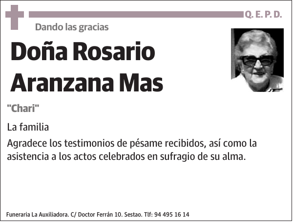 Rosario Aranzana Mas