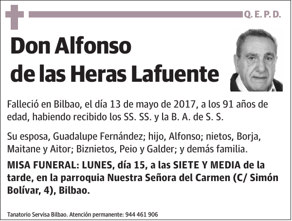 Alfonso de las Heras Lafuente