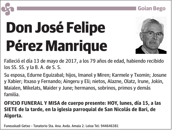 José Felipe Pérez Manrique