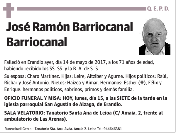 José Ramón Barriocanal Barriocanal