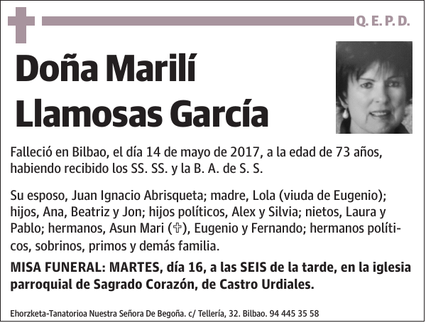 Marilí Llamosas García