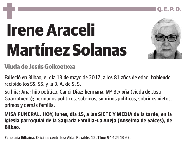 Irene Araceli Martínez Solanas