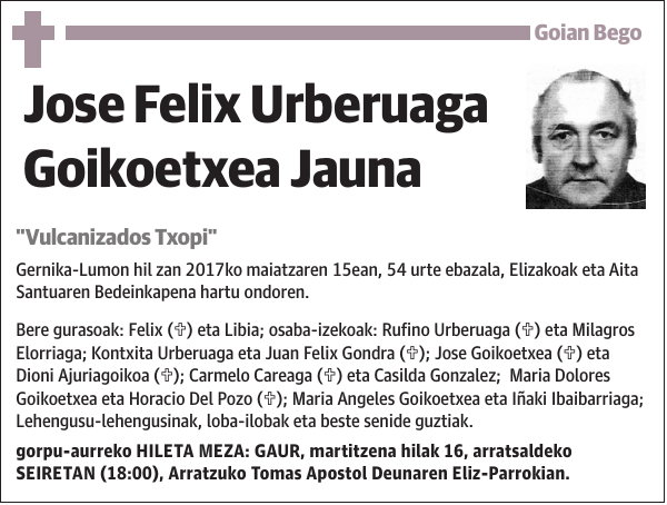 Jose Felix Urberuaga Goikoetxea