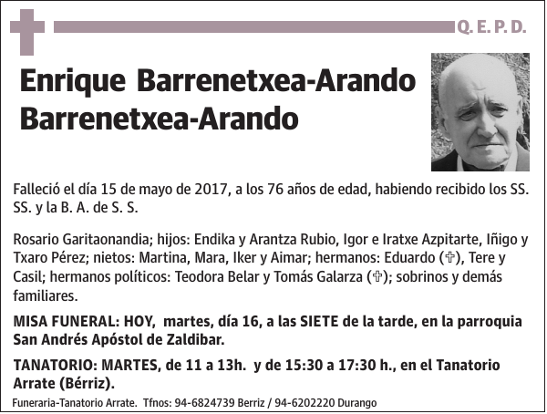 Enrique Barrenetxea-Arando Barrenetxea-Arando