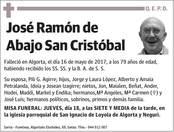 José Ramón de Abajo San Cristóbal