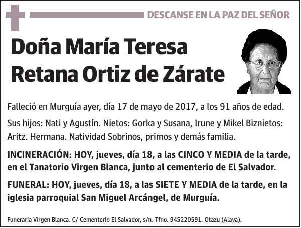 María Teresa Retana Ortiz de Zárate