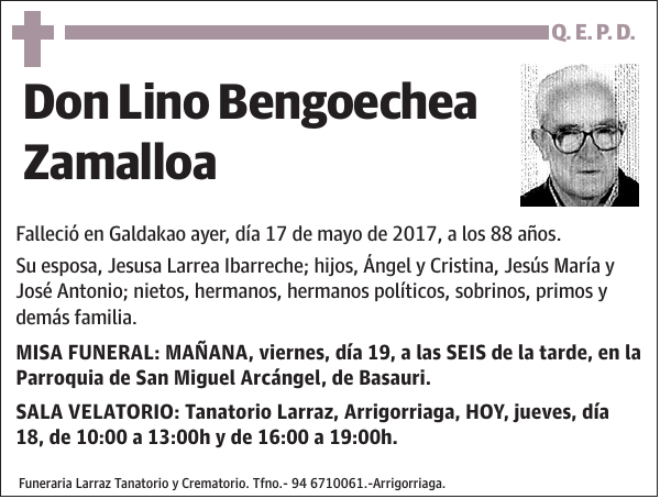 Lino Bengoechea Zamalloa