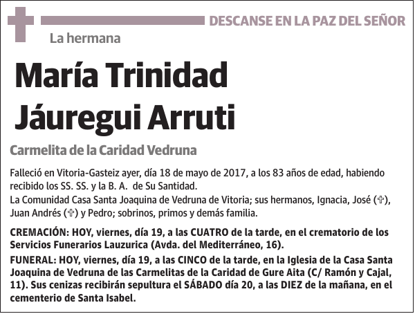 María Trinidad Jáuregui Arruti