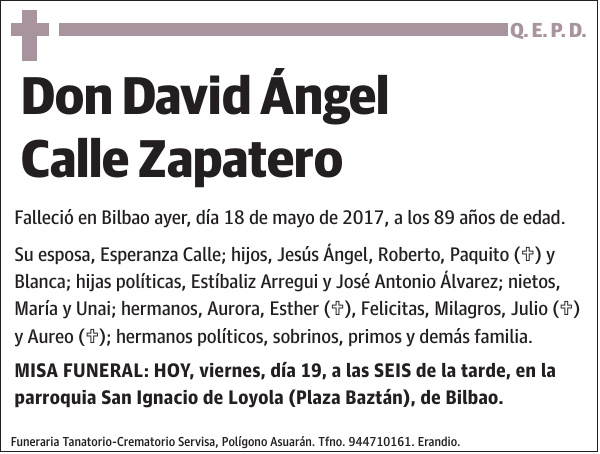 David Ángel Calle Zapatero