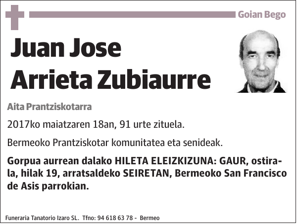 Juan Jose Arrieta Zubiaurre