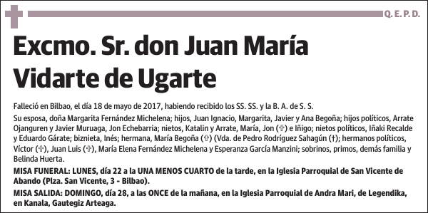 Juan María Vidarte de Ugarte