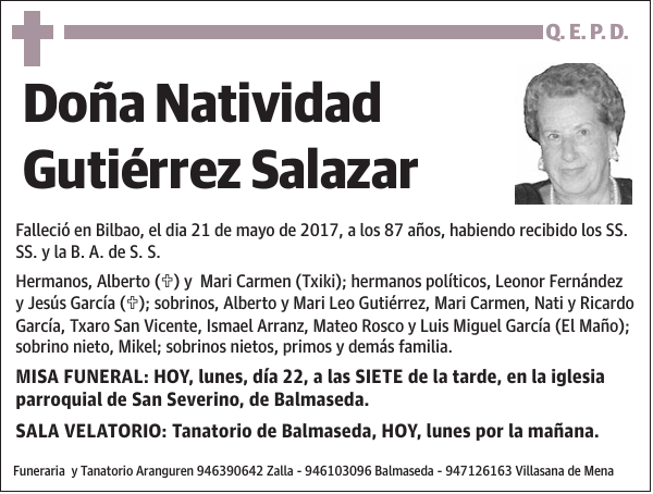 Natividad Gutiérrez Salazar
