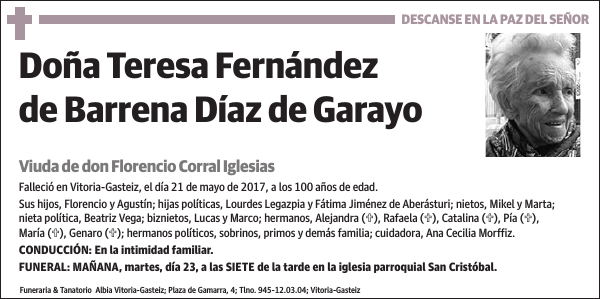 Teresa Fernández de Barrena Díaz de Garayo