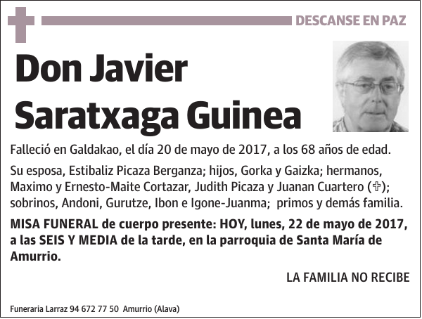 Javier Saratxaga Guinea