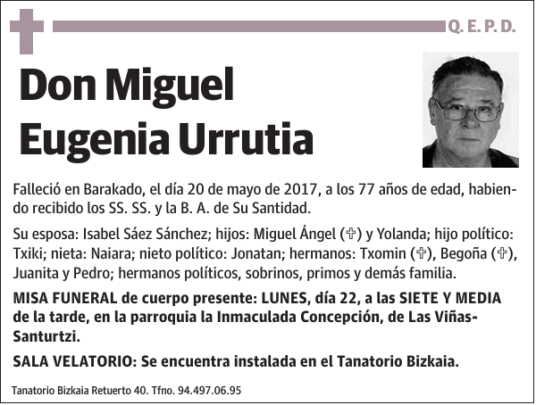 Miguel Eugenia Urrutia