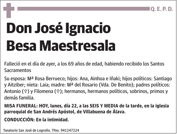 José Ignacio Besa Maestresala