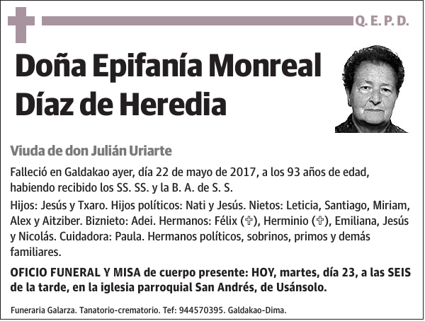 Epifanía Monreal Díaz de Heredia