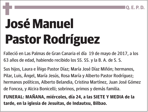 José Manuel Pastor Rodríguez