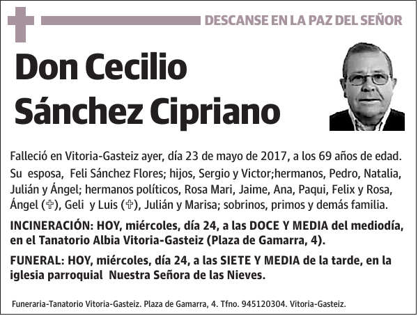 Cecilio Sánchez Cipriano