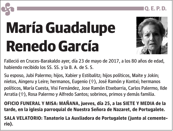 María Guadalupe Renedo García