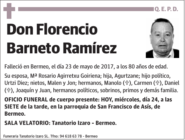 Florencio Barneto Ramírez