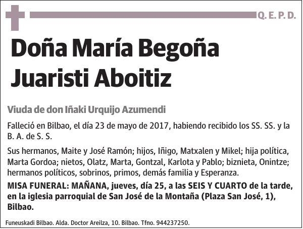 María Begoña Juaristi Aboitiz