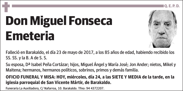 Miguel Fonseca Emeteria