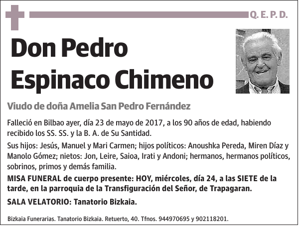 Pedro Espinaco Chimeno