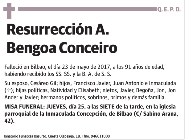 Resurrección A. Bengoa Conceiro