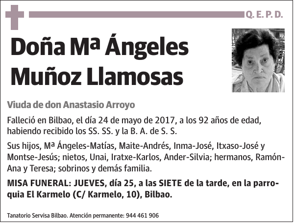 Mª Ángeles Muñoz Llamosas