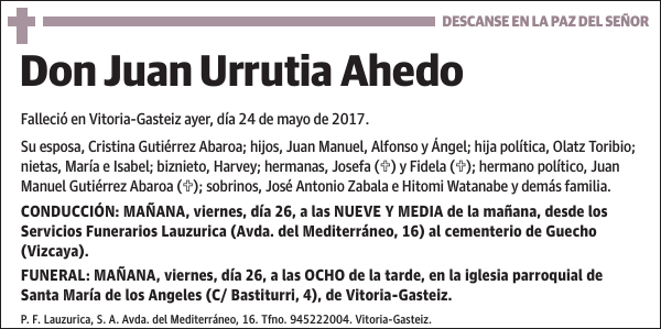 Juan Urrutia Ahedo