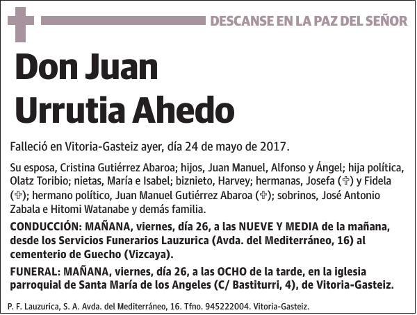 Juan Urrutia Ahedo