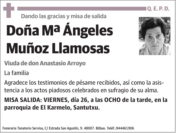 Mª Ángeles Muñoz Llamosas