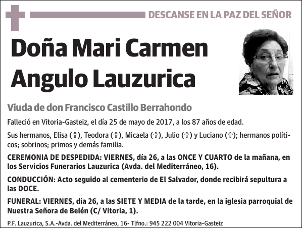 Mari Carmen Angulo Lauzurica