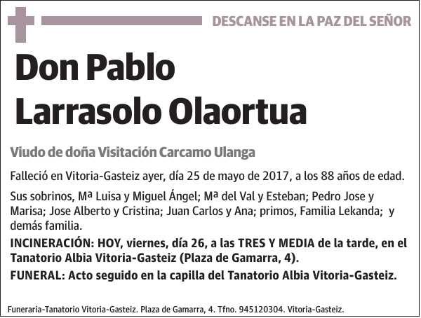 Pablo Larrasolo Olaortua