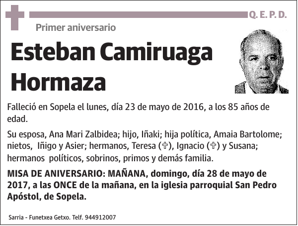 Esteban Camiruaga Hormaza