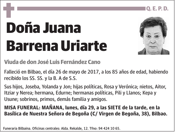 Juana Barrena Uriarte